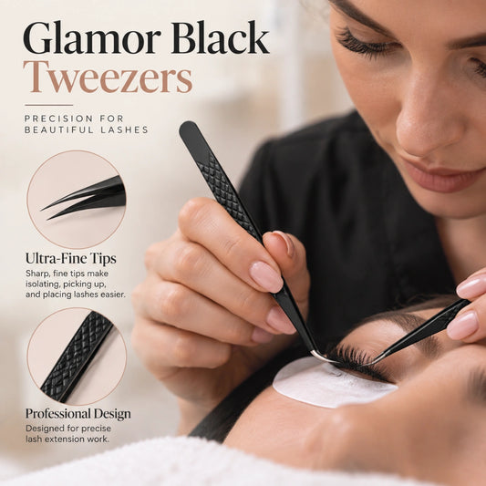 Glamor Black Tweezers