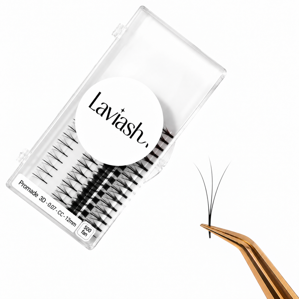 3D-8D Ultra-speed Promade fans 500 FANS Promade Natural Fans Eyelashes Extensions
