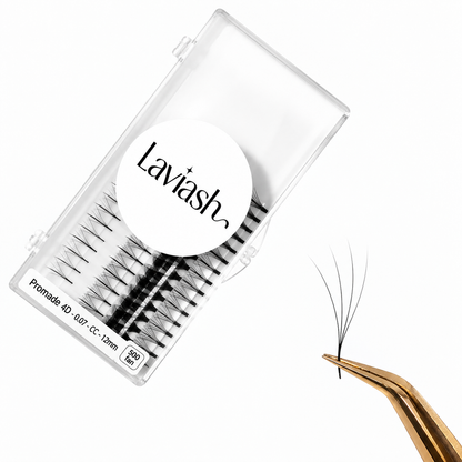 3D-8D Ultra-speed Promade fans 500 FANS Promade Natural Fans Eyelashes Extensions