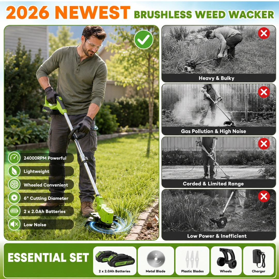 All-in-One Cordless Lawn Trimmer