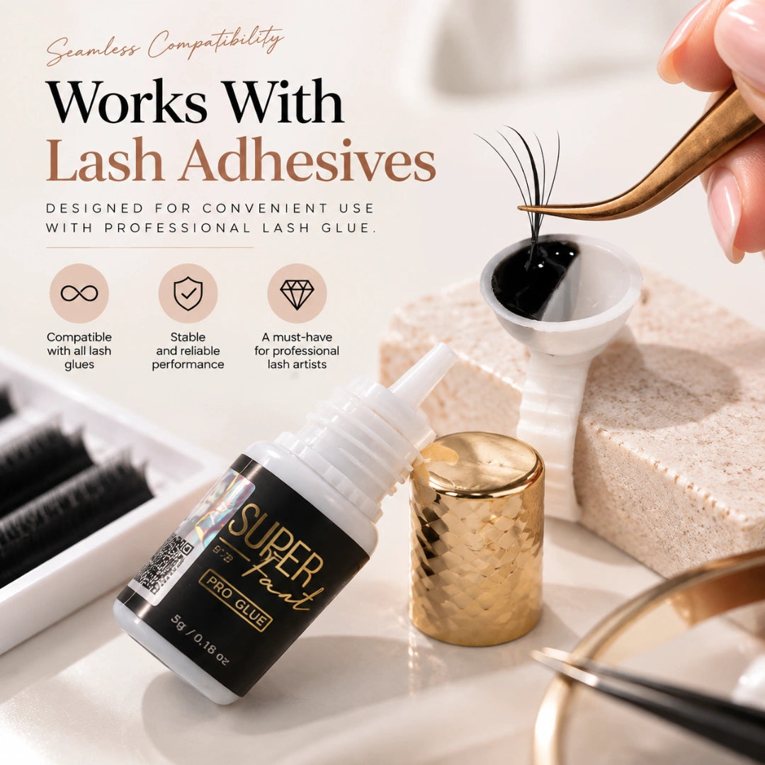 Super Fast Black Lash Glue – 0.18 oz | 1–2 Sec