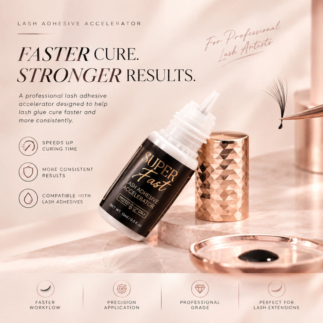 Super Fast Black Lash Glue – 0.18 oz | 1–2 Sec