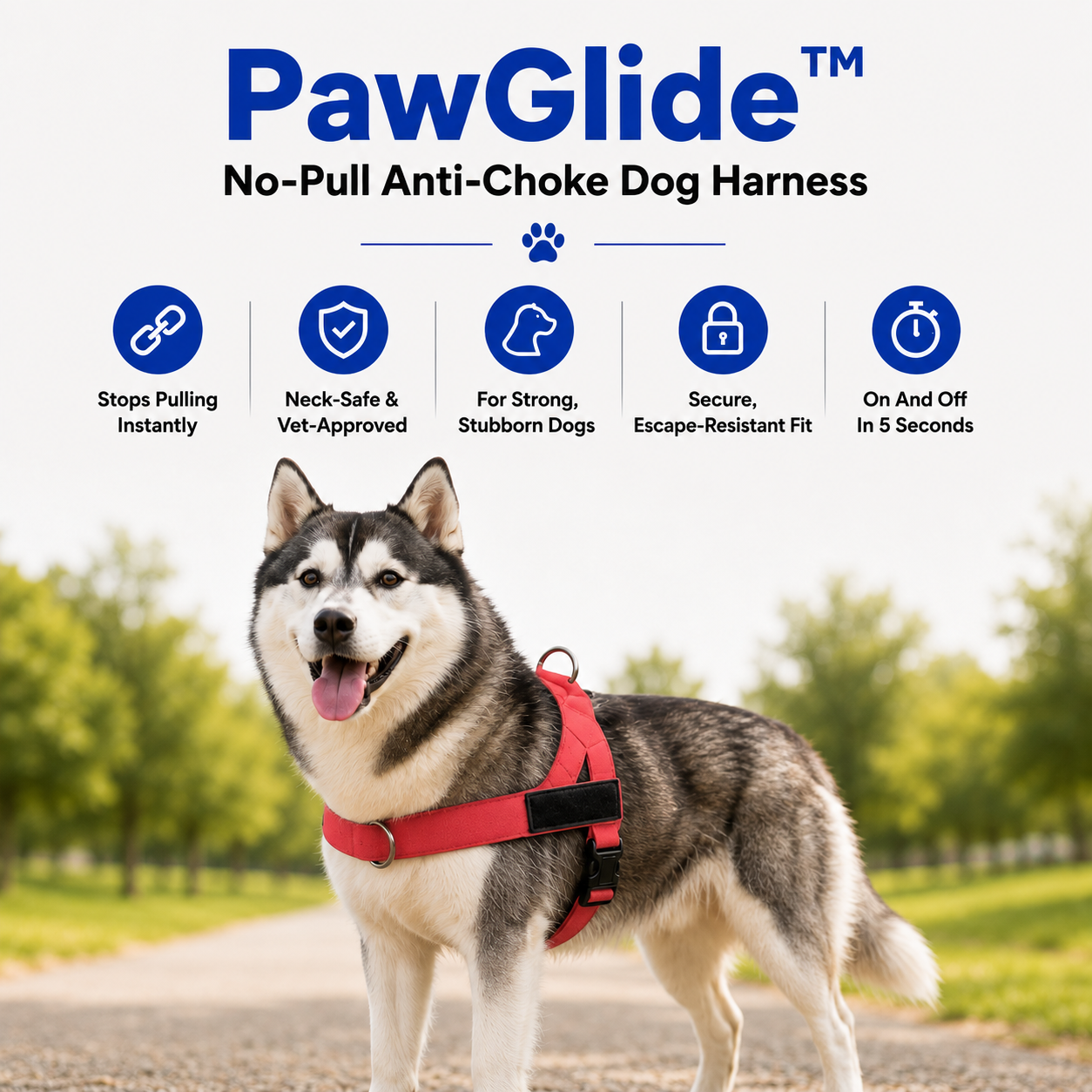 PawGlide™ – No-Pull Comfort Dog Harness
