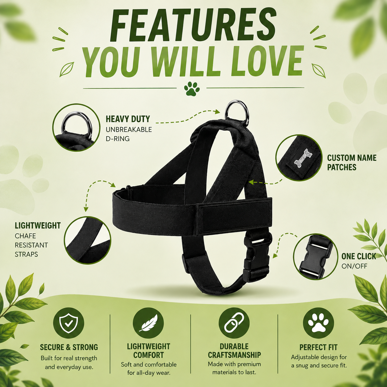 PawGlide™ – No-Pull Comfort Dog Harness